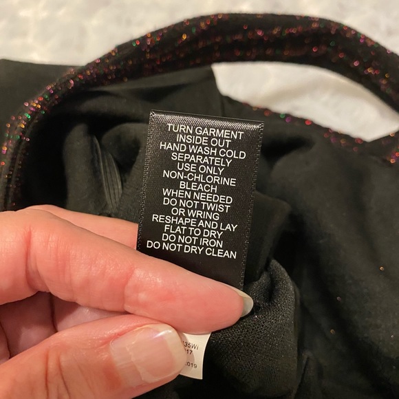 Trixxi Girl Black Rainbow Metallic Ruffle Jumpsuit - M - Picture 13 of 13